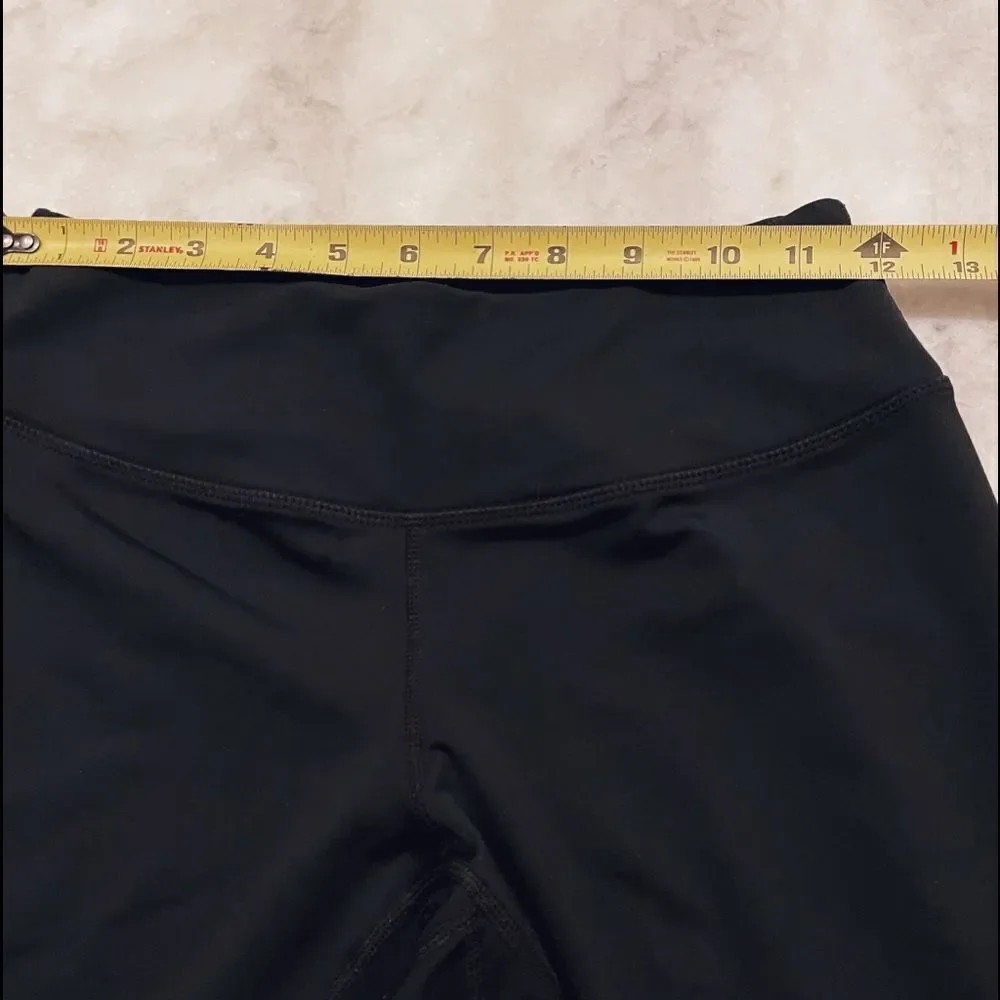 Asics Women's Athletic Capri Black Workout Leggings Size Small